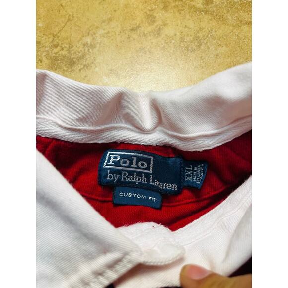 Polo Ralph Lauren 90’s Red Rugby Polo Shirt - Picture 4 of 4